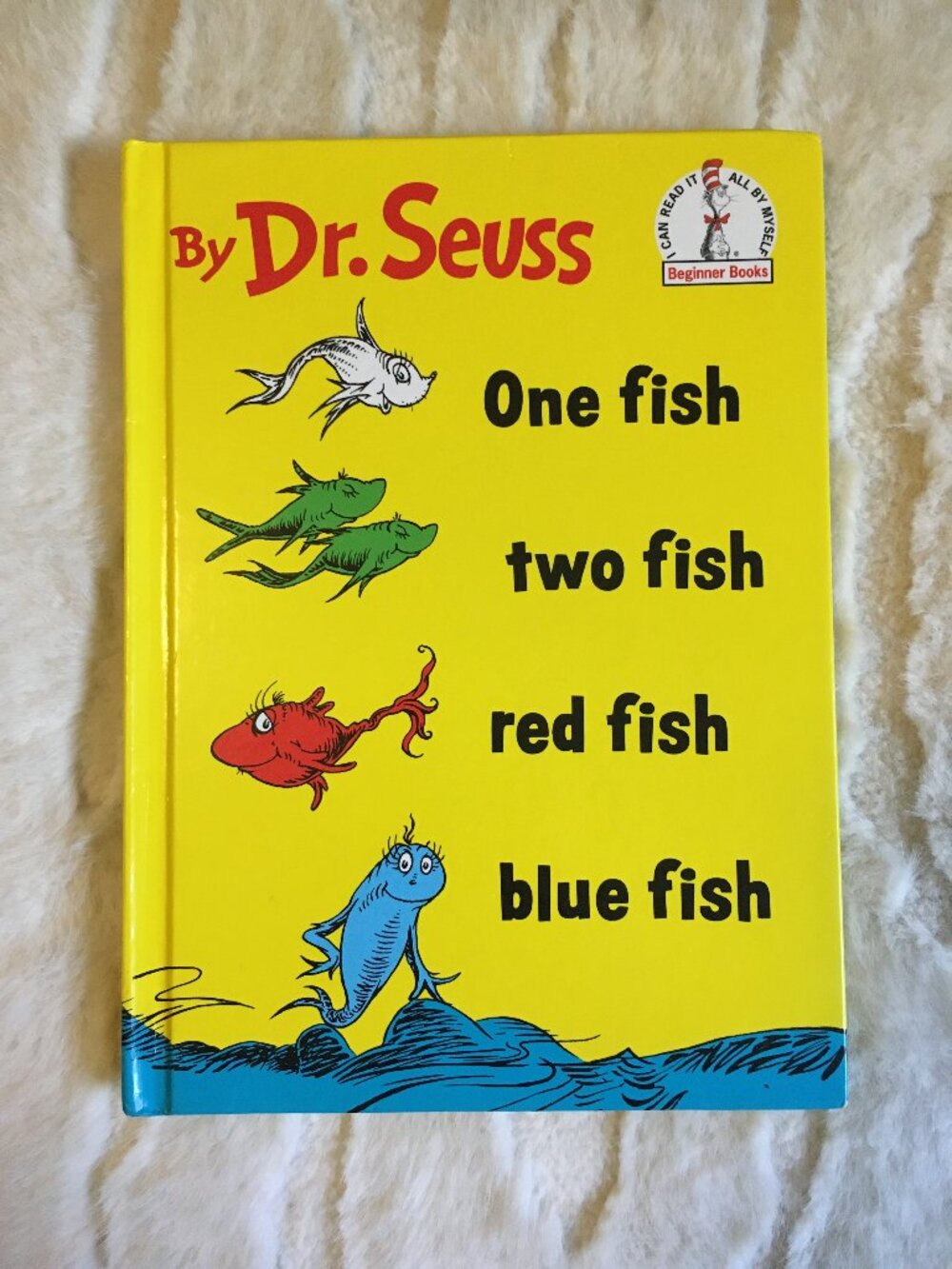1986 Vintage Kidcore Dr Seuss One Fish Hardcover